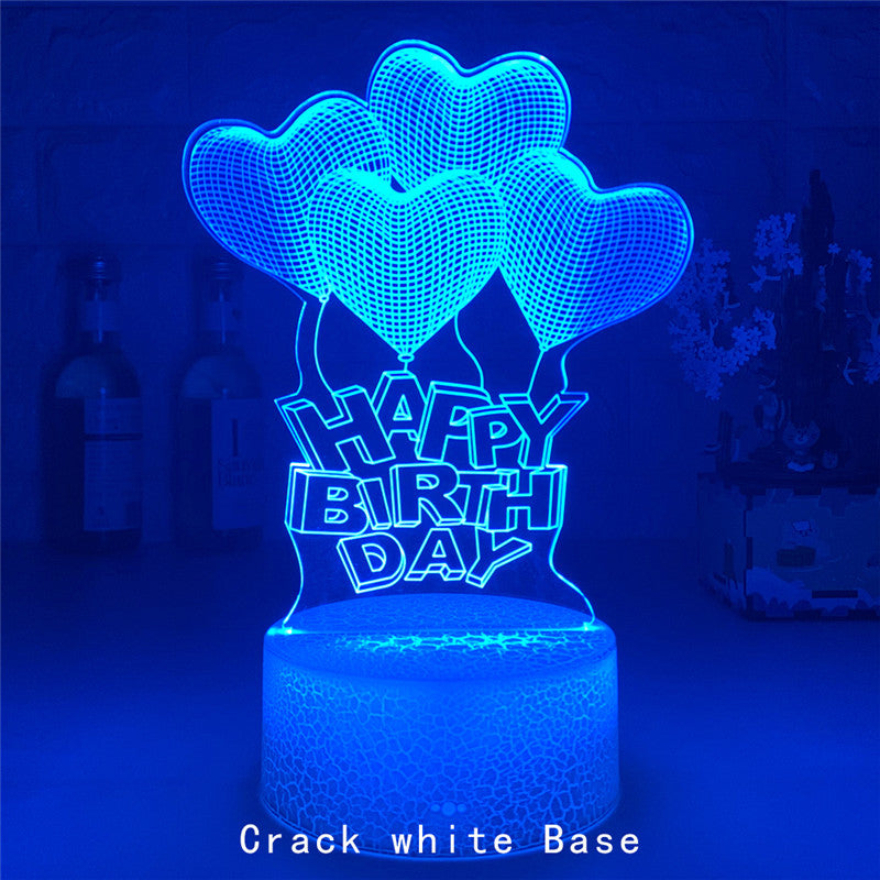 Happy Birthday 3D Iconic Panel