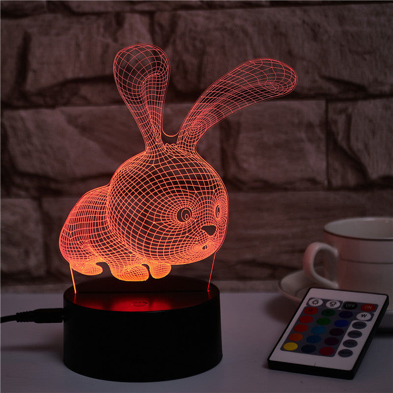 Cute Rabbit 3D Iconic Panel